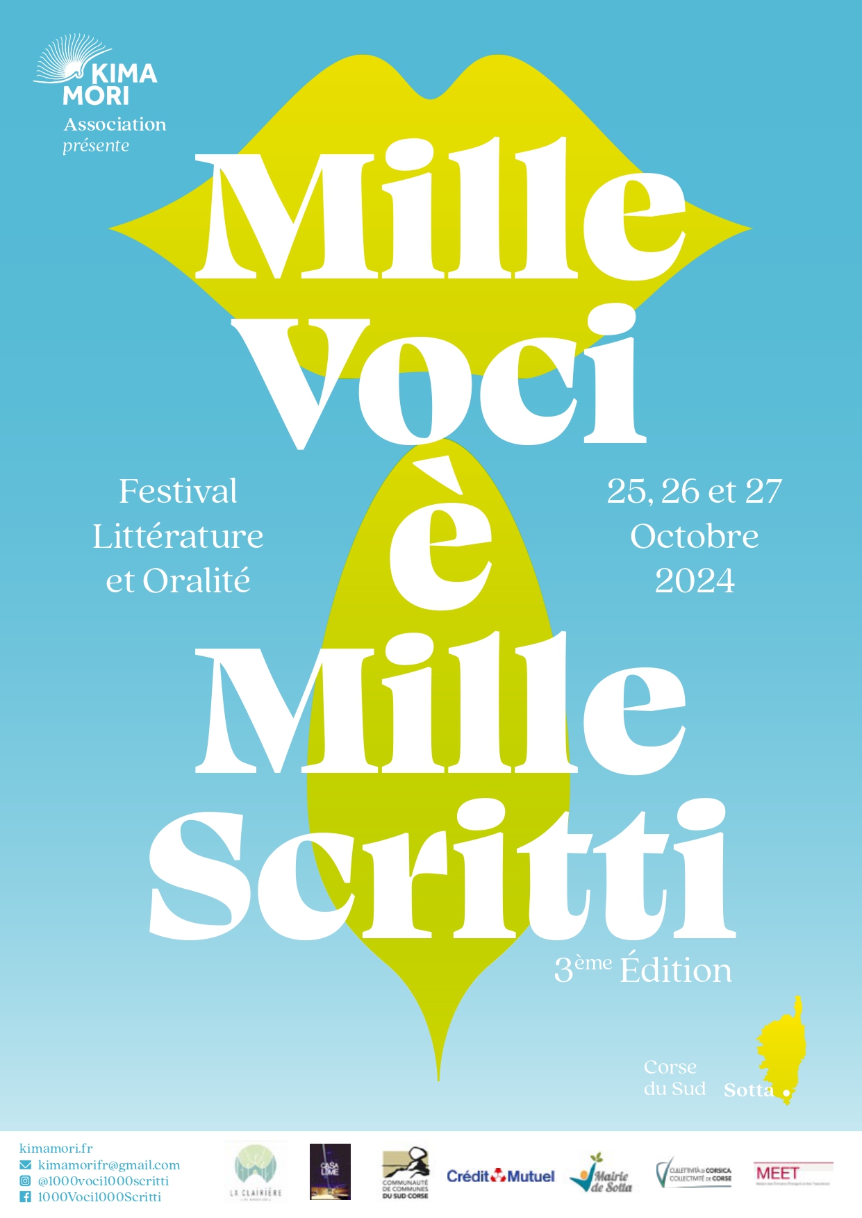 3ème édition du Festival Littérature et Oralité : Mille Voci è Mille Scritti - Sotta