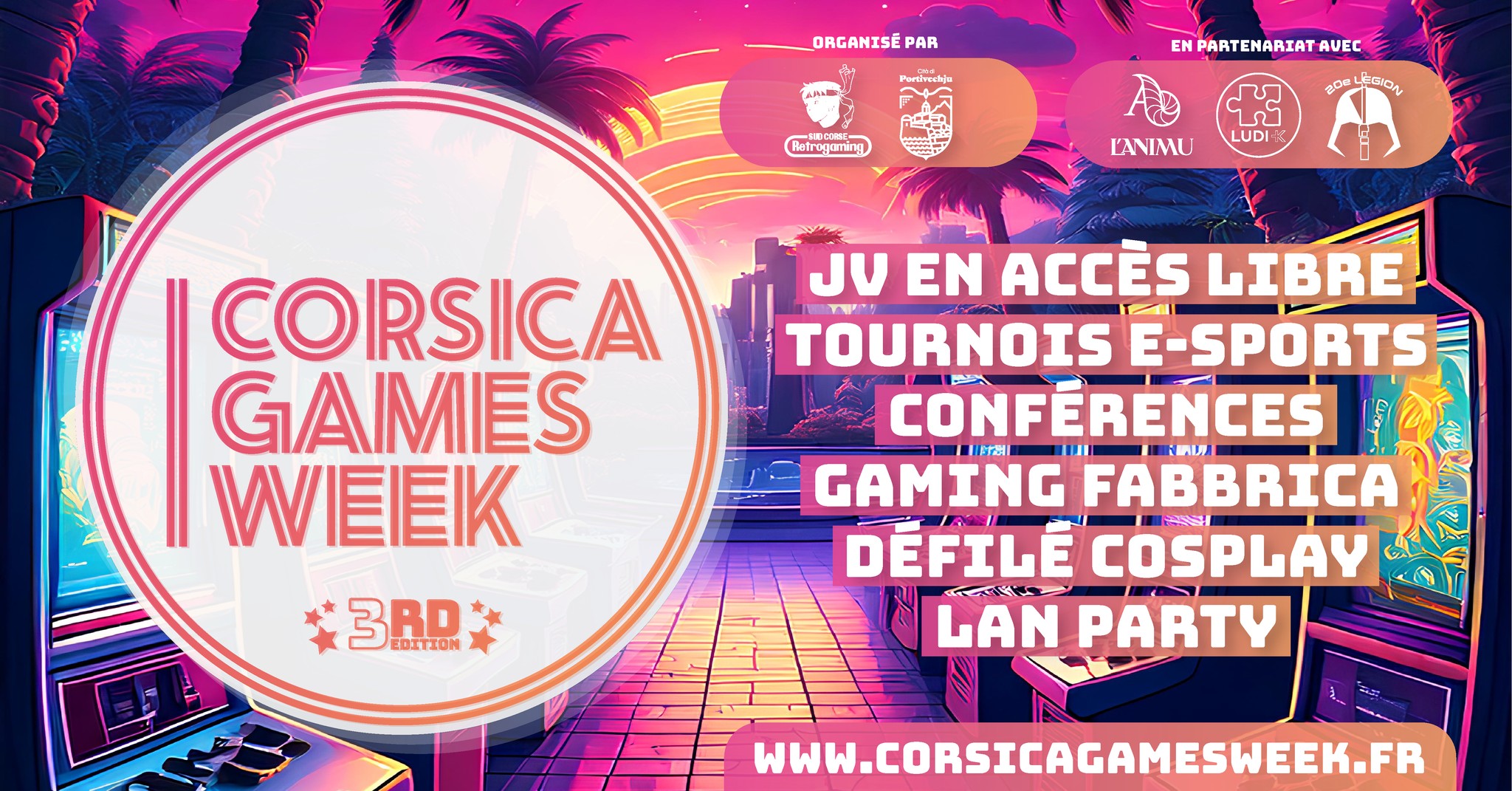 Festival "Corsica Games Week" 3ème Edition - Complexe sportif du Pruneddu - Portivechju