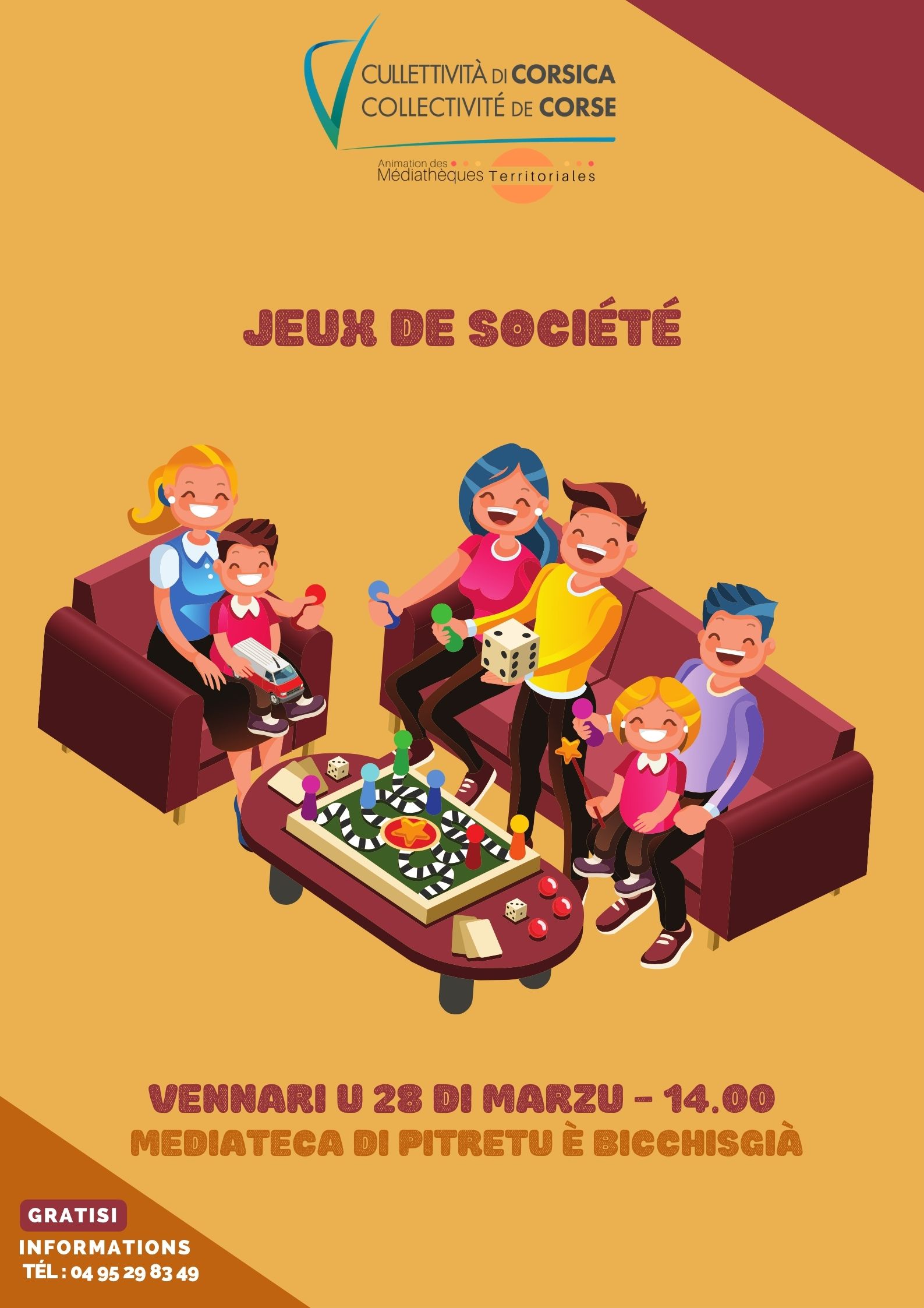 Jeux de société - Médiathèque - Pitretu è Bicchisgià