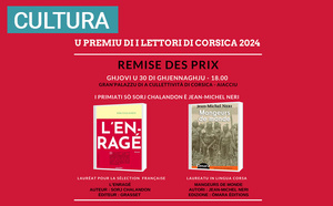 Remise des Prix des lecteurs de Corse 2024, le 30 janvier 2025 à Aiacciu