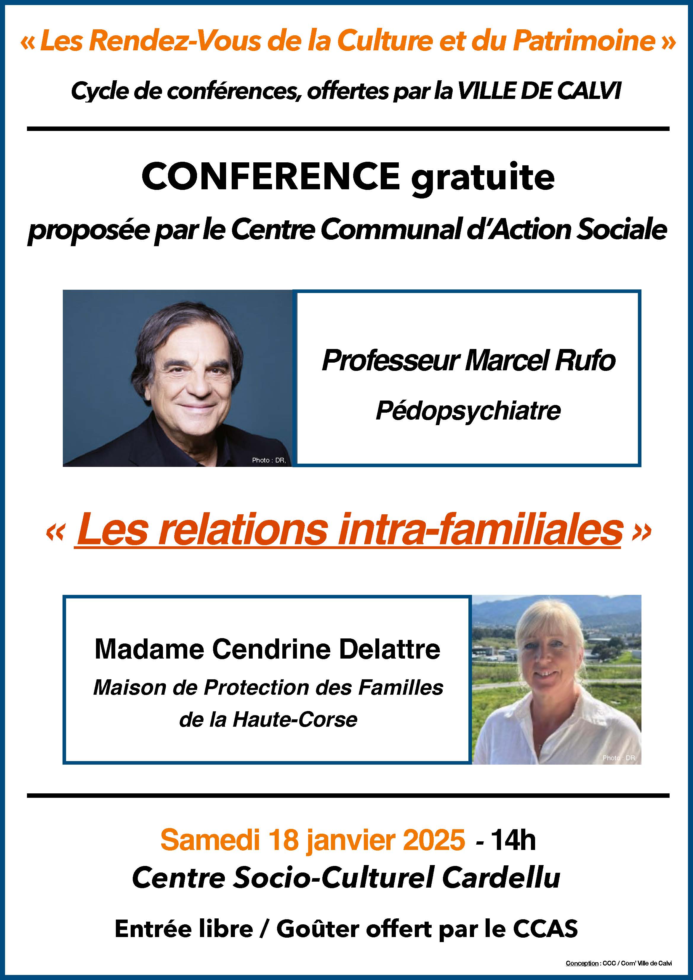 Conférence : Les relations intra-familiales - Calvi